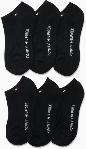 Tommy Hilfiger Kids Athletic Socks - 6 Pack Breathable No Show Low Cut Ankle Socks for Boys and Girls (Sizes: S-L) in Saudi Arabia