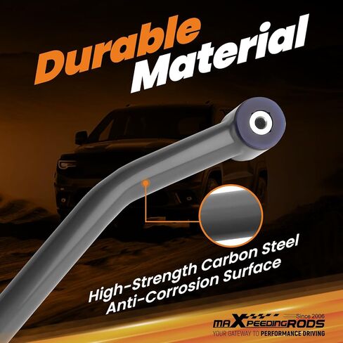 MaxPeedingRods قابلة للتعديل 1.5-4.5 بوصة شريط المسار الأمامي لجيب شيروكي XJ 1984-2001 ، Wrangler TJ 1997-2006 in Saudi Arabia