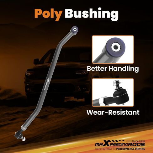 MaxPeedingRods قابلة للتعديل 1.5-4.5 بوصة شريط المسار الأمامي لجيب شيروكي XJ 1984-2001 ، Wrangler TJ 1997-2006 in Saudi Arabia