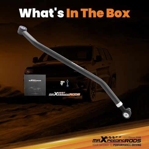 MaxPeedingRods قابلة للتعديل 1.5-4.5 بوصة شريط المسار الأمامي لجيب شيروكي XJ 1984-2001 ، Wrangler TJ 1997-2006 in Saudi Arabia