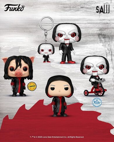 فونكو بوب! بالإضافة إلى ذلك: SAW - Billy the Puppet - Amazon Exclusive - Finyl Figure - فكرة الهدية - البضائع الرسمية - ألعاب للأطفال والكبار - مراوح الرعب - نموذج نموذج لهواة جمع العملات in Saudi Arabia