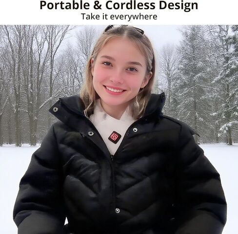 Neck Heating Pad, Electric Heated Scarf with 5000mAh Power Bank, Cordless Neck Warmer for Pain Relief in Saudi Arabia