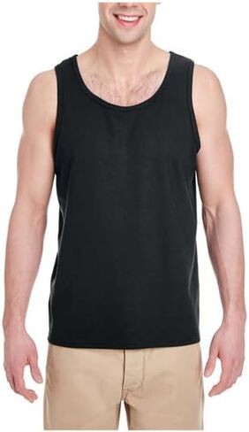 Gildan Adult Tanktop Heavy Cotton Black in Saudi Arabia