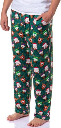 INTIMO South Park Pajama Pants Men's Santa Cartman and Reindeer Kyle Kenny Stan Christmas Sleep Lounge Bottoms for Adults in Saudi Arabia