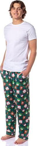 INTIMO South Park Pajama Pants Men's Santa Cartman and Reindeer Kyle Kenny Stan Christmas Sleep Lounge Bottoms for Adults in Saudi Arabia