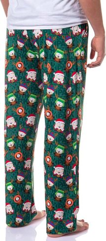 INTIMO South Park Pajama Pants Men's Santa Cartman and Reindeer Kyle Kenny Stan Christmas Sleep Lounge Bottoms for Adults in Saudi Arabia