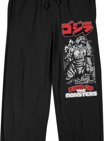 Godzilla Classic Kanji Character Men's Black Sleep Pajama Pants in Saudi Arabia