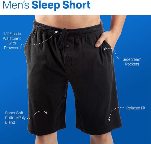 Superman Americana Men's Black Lounge Shorts in Saudi Arabia
