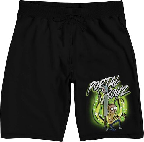 Rick & Morty Portal Boys Men Men Graphic Sleep Shorts in Saudi Arabia