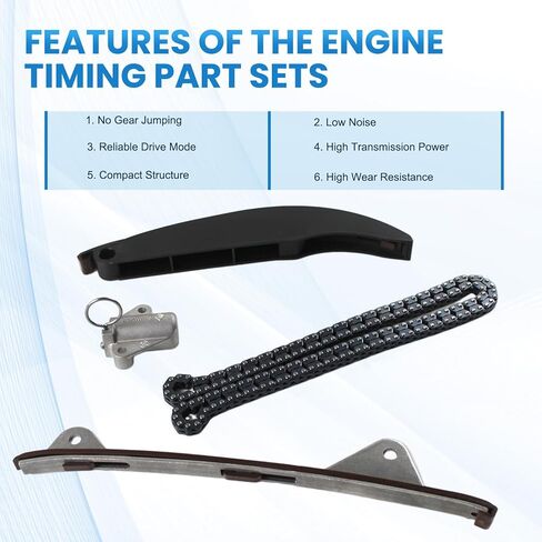 Engine Timing Chain Kit 24321-2E010 243212E010 Compatible with Kia Soul Forte Hyundai Cerato Tucson Forte5 After-Market Parts in Saudi Arabia