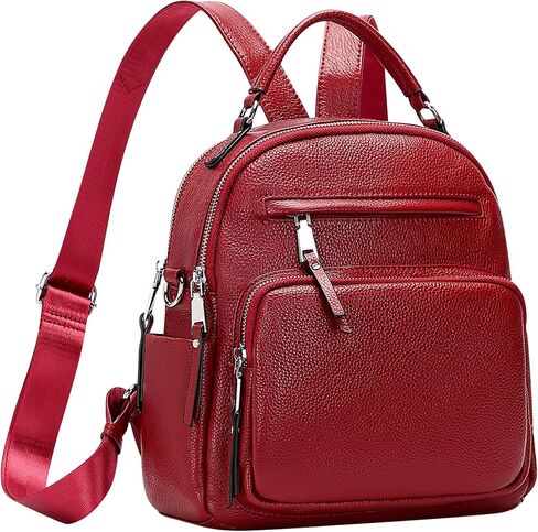 ALTOSY Genuine Leather Backpack for Women Small Convertible Backpack Purse Ladies Shoulder Bag 4 in 1 to Carry in Saudi Arabia