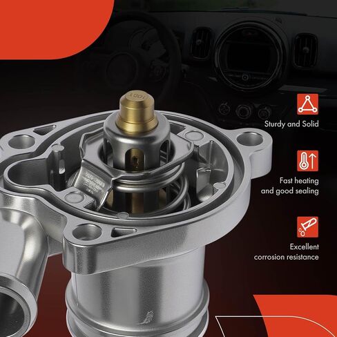 A-Premium Upgraded Aluminum Engine Coolant Thermostat Housing Assembly with Sensor & O-ring Compatible with Chevy Cruze 11-16, Sonic 12-20, Trax 13-21 & Buick Encore 13-21, 1.4L, Replace# 55565336 in Saudi Arabia