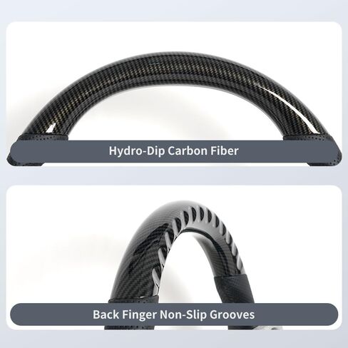 عجلة قيادة من ألياف الكربون هيدرو ديب تناسب 2015-2017 موستانج إيكوبوست GT شيلبي-موستانج GT350 GT350R 2.3L 5.0L بدون تسخين-JIANGGAI in Kuwait