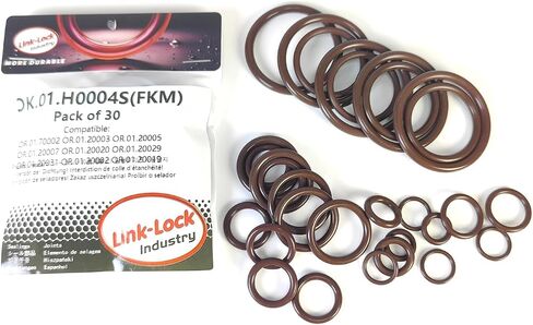30pcs fkm Viton OK.01.H0004S محرك أنبوب سائل التبريد/خرطوم الماء O-Ring Kit 17211742636 17211712354 17227581147 11537545278 لـ BMW N51 N51 E91 E92 E93 325I 330I in Saudi Arabia