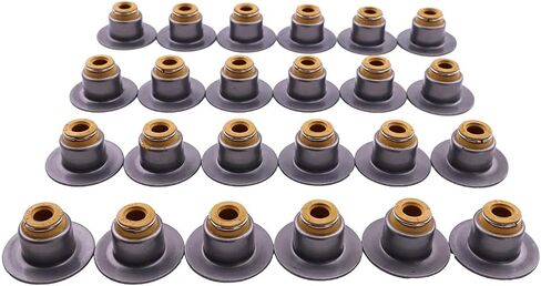 24PCS SEAL VALVE STEM 3955393 2831287 متوافق مع Cummins Dodge RAM 5.9 6.7 Cummins 03-2019 in Kuwait