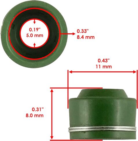 Caltric 2x Valve Ste Seal متوافق مع Yamaha TTR125 2000 2001 2002 2003 in Saudi Arabia