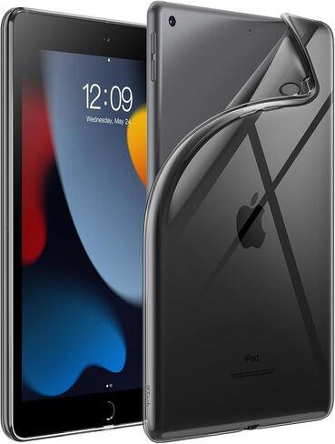 حافظة JETech لجهاز iPad Mini 6 (موديل 8.3 بوصة 2021)، غطاء لوحي ناعم وشفاف ومقاوم للصدمات من مادة TPU، يدعم قلم الشحن الثاني (شفاف) in Kuwait
