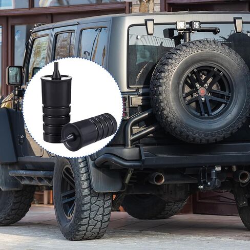 Tallew 4 PCS Tailgate Prepor Tire Stop Stop Stop Kit Pumper Pumper Pumpers مثبتات الباب الخلفية المضادة للورات متوافقة مع طرازات 2007-2024 JK/JL ، الملحقات الخارجية المطاطية لحامل الإطارات الاحتياطية in Kuwait
