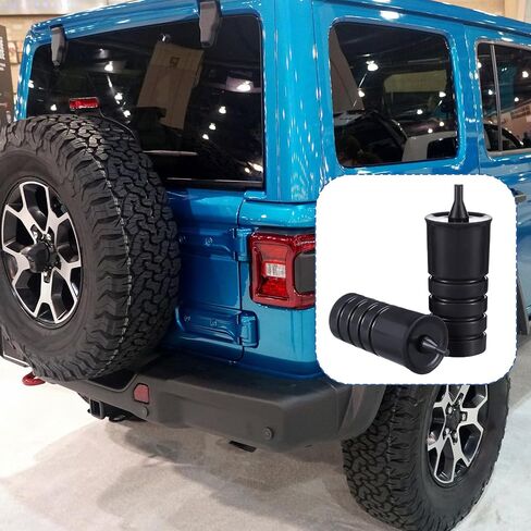 Tallew 4 PCS Tailgate Prepor Tire Stop Stop Stop Kit Pumper Pumper Pumpers مثبتات الباب الخلفية المضادة للورات متوافقة مع طرازات 2007-2024 JK/JL ، الملحقات الخارجية المطاطية لحامل الإطارات الاحتياطية in Kuwait