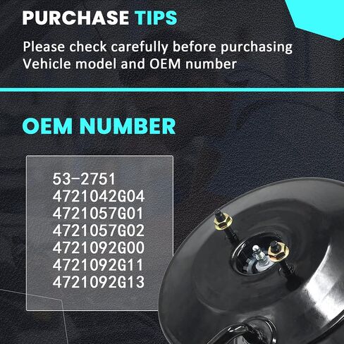 53-2751 Partsflow Power Brake Booster متوافق مع Nissan Pathfinder 1990-1995 D21 Pickup 1991-1994 Pickup 1995-1997 3.0L V6 2.4L L4 4721042G04 in Saudi Arabia