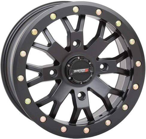 System 3 SB-4 Beadlock 14x10 Wide Wheels Black (5+5) Polaris RZR 1000 XP/Ranger XP 900/1000 in Saudi Arabia