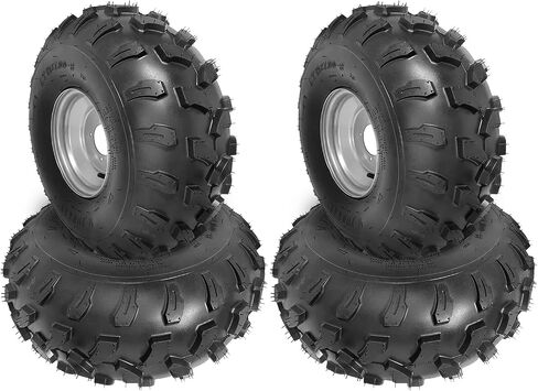 19x7.00-8 19x7x8 19x7-8 ATV UTV على الطرق الوعرة وعجلة مع حافة 4 بوصات 4 حفرة ، تباعد الترباس 88 ملم ، يناسب Kazuma Taotao Roketa Coolster Quad Go-Kart Mini Bike Buggy (2) in Saudi Arabia