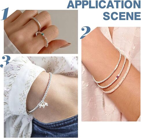 Beebeecraft 800Pcs/Box 4 Size Crimp Tube Beads 24K Gold Plated Stainless Steel Crimping Tube Spacers Cord End Caps Loose Stopper Beads for Earring Necklace in Saudi Arabia