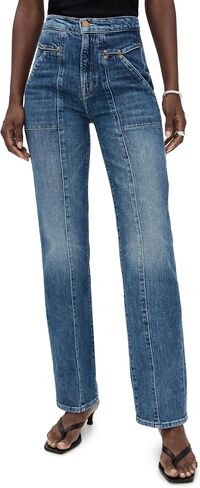 MOTHER Women's The Riveter Rambler Zip Sneak Jeans in Saudi Arabia