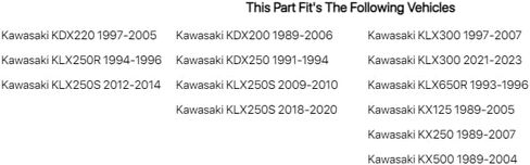 TUSK BILLET الخلفية الفرجار واقي أسود متوافق مع KAWASAKI KX250 1989-2007/KLX300 2021-2023/KDX200 1989-2006 in Kuwait