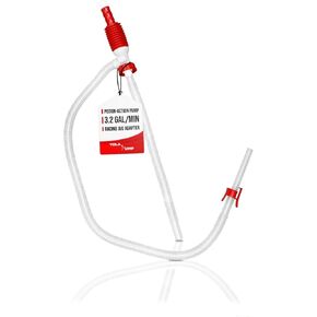 TERA PUMP Manual Portable Fuel Transfer Pump, 2.2ft Discharge Hose, Build-in clip on the nozzle, Easy & Durable Siphon Pump, Transfers at 3 GPM, 3PK of Adapters included (1 Pack) in Kuwait