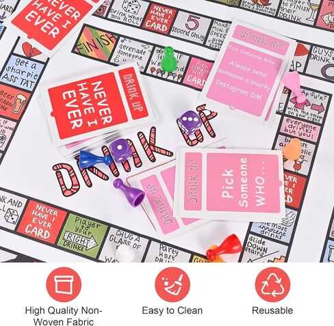 GOLDGE Chutes and Ladders Board Game Mat for Adults, Adult Drinking Game for Parties in Kuwait