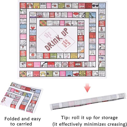 GOLDGE Chutes and Ladders Board Game Mat for Adults, Adult Drinking Game for Parties in Kuwait