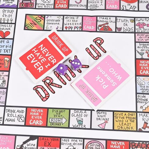 GOLDGE Chutes and Ladders Board Game Mat for Adults, Adult Drinking Game for Parties in Kuwait