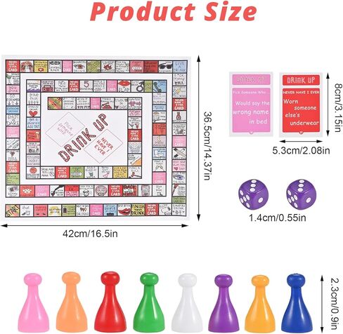 GOLDGE Chutes and Ladders Board Game Mat for Adults, Adult Drinking Game for Parties in Kuwait