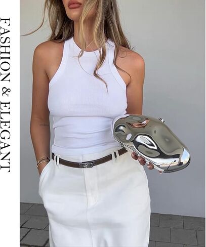 Acrylic Clutch Purse for Women Irregular Shell Evening Handbag for wedding party in Saudi Arabia