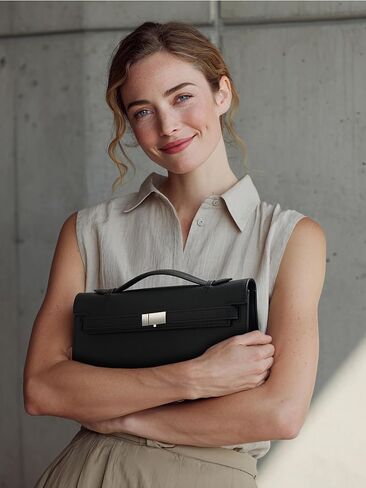 CHUNLI PU Leather Clutch Purses for Women, Trendy Ladies Top Handle Bag for Evening Work Business Daily Use in Saudi Arabia