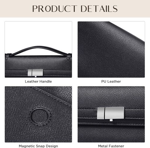 CHUNLI PU Leather Clutch Purses for Women, Trendy Ladies Top Handle Bag for Evening Work Business Daily Use in Saudi Arabia