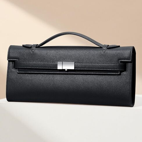 CHUNLI PU Leather Clutch Purses for Women, Trendy Ladies Top Handle Bag for Evening Work Business Daily Use in Saudi Arabia