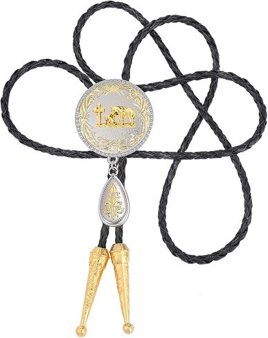 Western Bolo Tie for Men Vintage Cowboy Cowgirl Rodeo Gold Eagle Bolo Tie for Women in Saudi Arabia