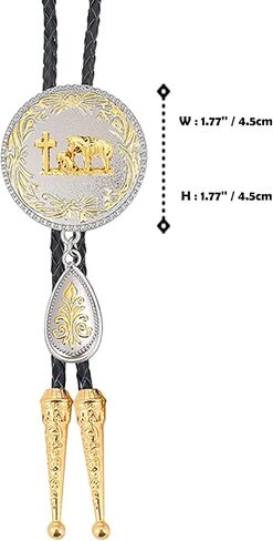 Western Bolo Tie for Men Vintage Cowboy Cowgirl Rodeo Gold Eagle Bolo Tie for Women in Saudi Arabia
