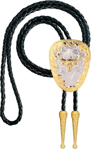 ربطة عنق غرب بولو للرجال خمر رعاة البقر رعاة البقر روديو الذهب النسر بولو التعادل للنساء in Kuwait