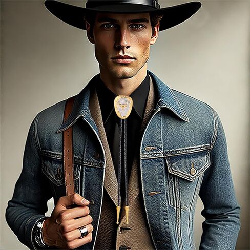 ربطة عنق غرب بولو للرجال خمر رعاة البقر رعاة البقر روديو الذهب النسر بولو التعادل للنساء in Kuwait