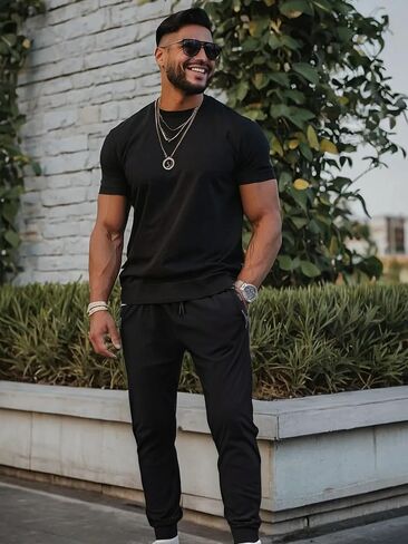 Men’s Jogger Workout Pants Tapered Fit Quick Dry Athletic Training Pants with Drawstring Waist Stretch Track Pants for Sports in Saudi Arabia