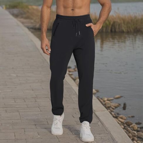 Men's Athletic Long Pants, Lightweight and Quick-Dry with Pockets in Saudi Arabia