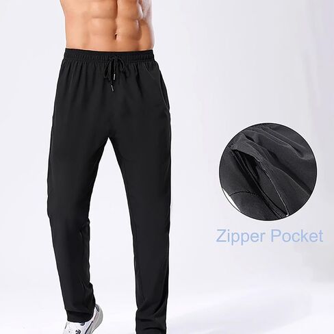 Men's Athletic Long Pants, Lightweight and Quick-Dry with Pockets in Saudi Arabia