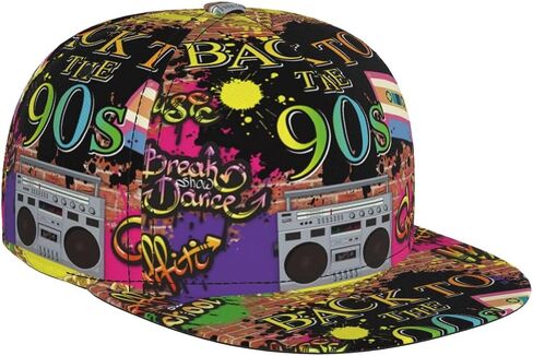 Funny Baseball Cap, Flat-Brimmed Hat, Adjustable Snapback Hat for Men Women and Teens in Kuwait