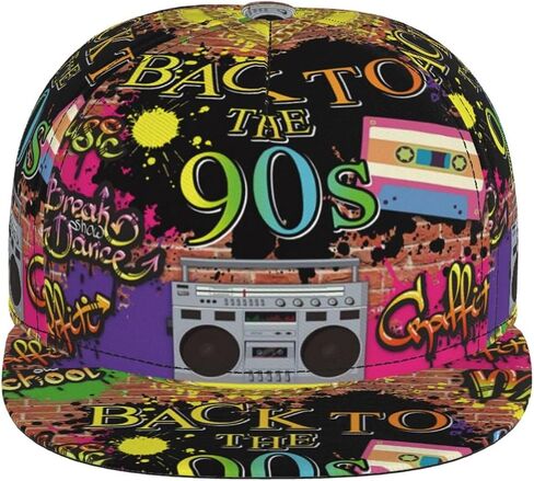 Funny Baseball Cap, Flat-Brimmed Hat, Adjustable Snapback Hat for Men Women and Teens in Kuwait