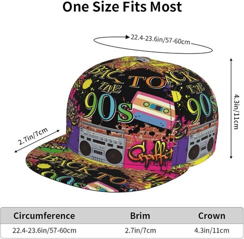 Funny Baseball Cap, Flat-Brimmed Hat, Adjustable Snapback Hat for Men Women and Teens in Kuwait
