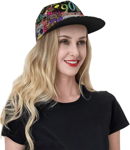Funny Baseball Cap, Flat-Brimmed Hat, Adjustable Snapback Hat for Men Women and Teens in Kuwait