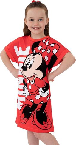 Disney Minnie Mouse Nightgown For Girls, Minnie Mouse Girls Nightgown, Polka Dot Kids Sleepwear For Summer in Saudi Arabia